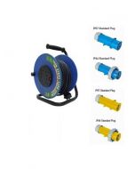 CUSTOMIZABLE PLUG HEAVY DUTY CABLE REEL WITH SURGE PROTECTION