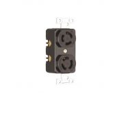 AMERICAN DENKI 3110D 2-POLE 3-WIRE GROUNDING 15A 125V TWIST LOCKING RECEPTACLE