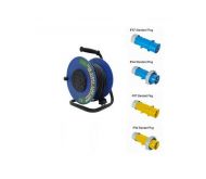 CUSTOMIZABLE PLUG HEAVY DUTY CABLE REEL WITH SURGE PROTECTION