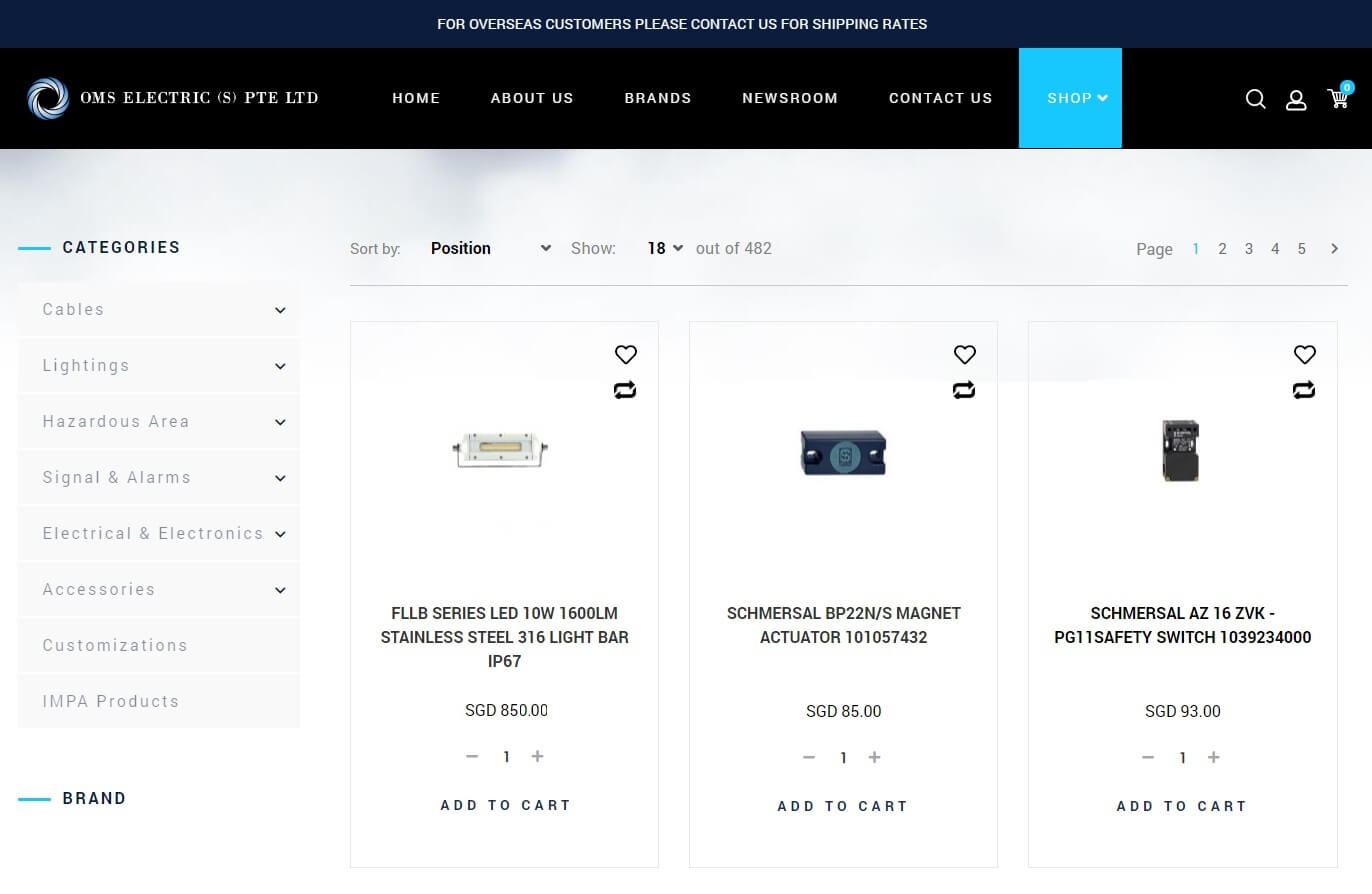 Launch of E-Commerce Site